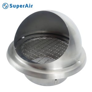 stainless steel vent hood with protection mesh