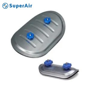 curved access door