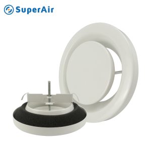 ventilation metal supply air valves with clips