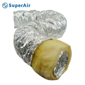 acoustic insulated aluminium flexible duct, sono
